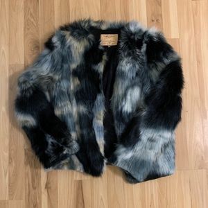 SpiritHoods Marble Fox Faux Fur Bomber